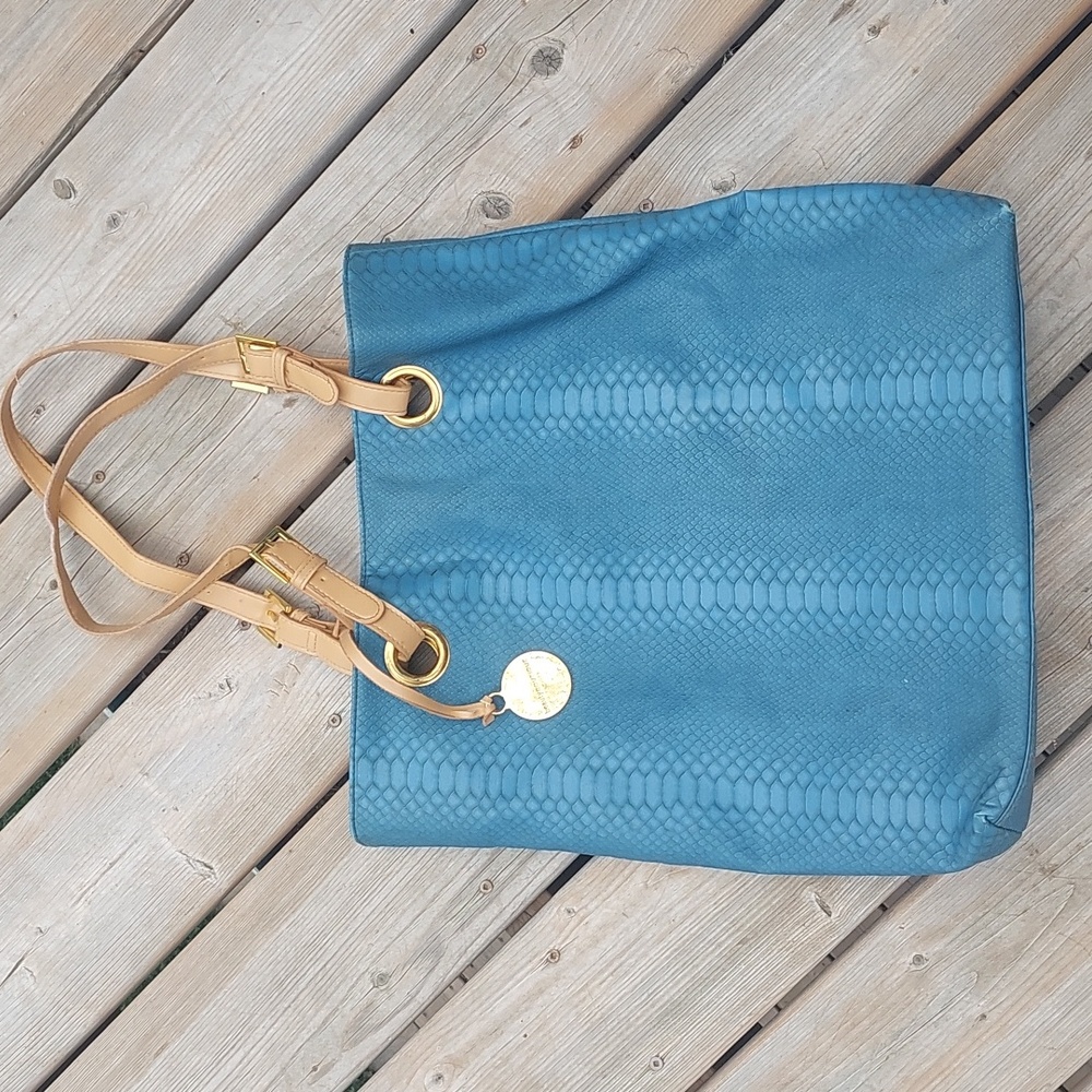 Snakeskin tote bag